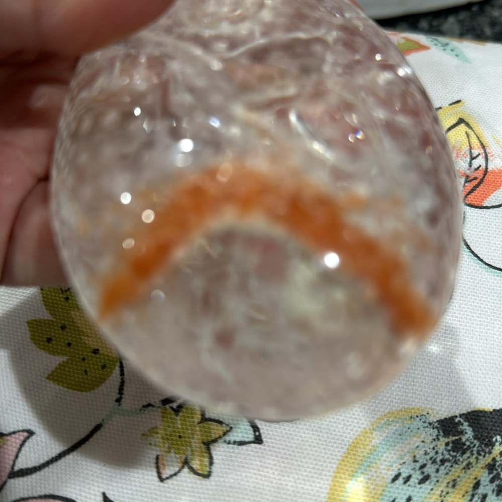 Rare Rabbit hair carved crystal quartz Buddha stone on stand - Picture 7 of 14